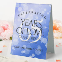 Elegant 65th Blue Sapphire Wedding Anniversary