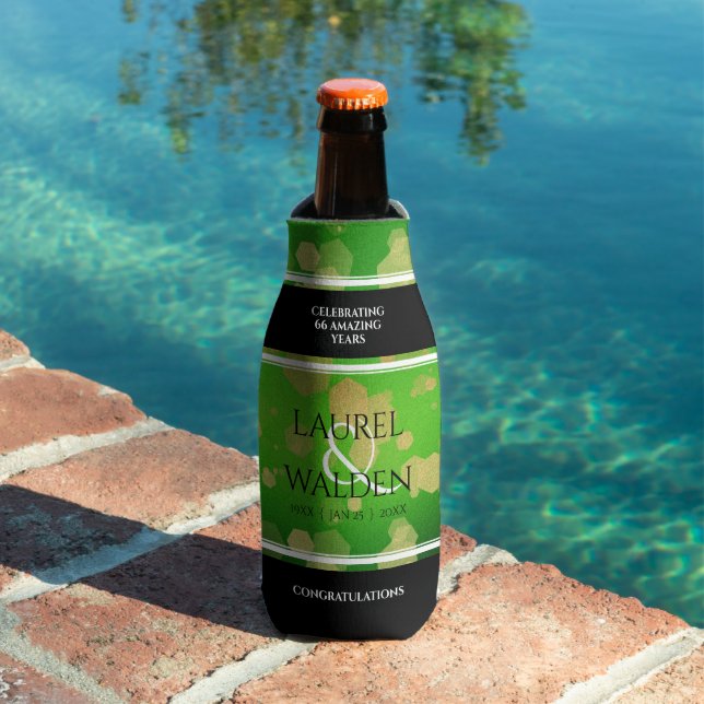 Elegant 66th Titanite Wedding Anniversary Bottle Cooler (In Situ Pool)