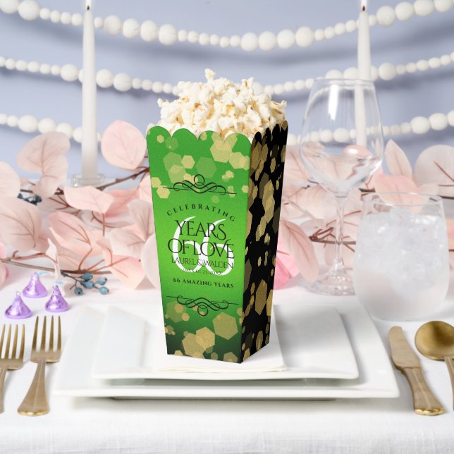 Elegant 66th Titanite Wedding Anniversary Favor Boxes (Wedding)