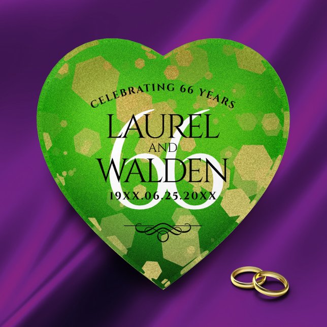 Elegant 66th Titanite Wedding Anniversary Paperweight (Creator Uploaded)