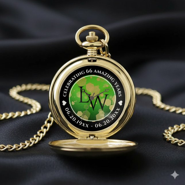 Elegant 66th Titanite Wedding Anniversary Pocket Watch (Elegant 66th Titanite Wedding Anniversary Pocket Watch Cover Photo)