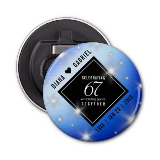 Elegant 67th Star Sapphire Wedding Anniversary