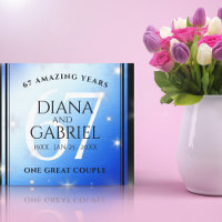 Elegant 67th Star Sapphire Wedding Anniversary
