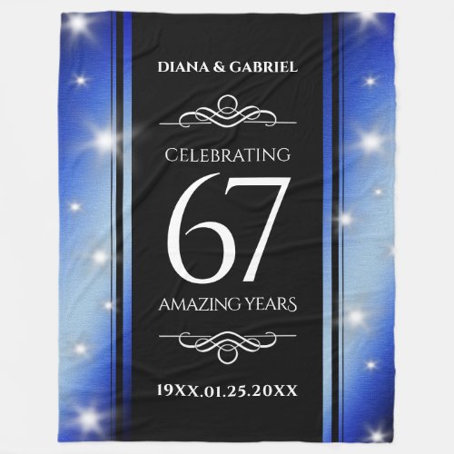 Elegant 67th Star Sapphire Wedding Anniversary