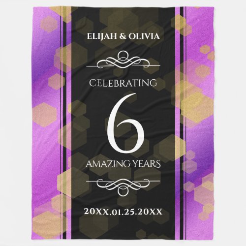 Elegant 6th Amethyst Wedding Anniversary