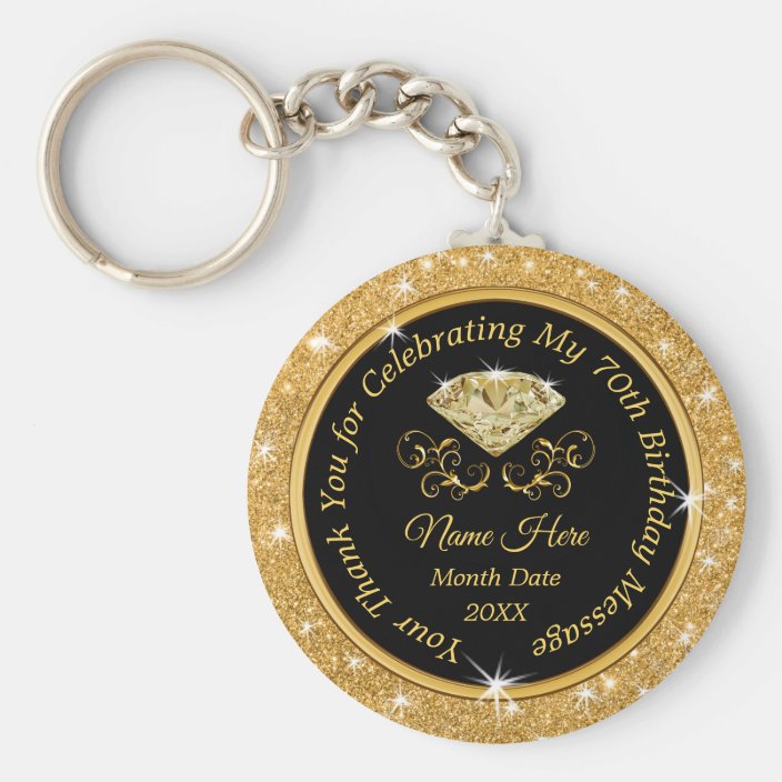 personalized keychain party favors