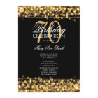 Elegant 70th Birthday Party Program Gold w/ Menu