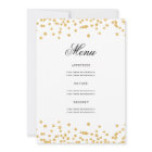 Elegant 70th Birthday Program Menu Gold