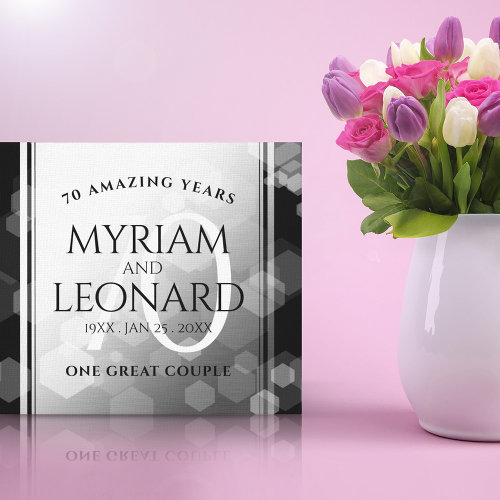 Elegant 70th Platinum Wedding Anniversary