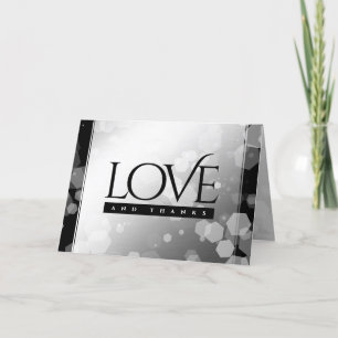 Elegant 70th Platinum Wedding Anniversary Letterpress Thank You Card