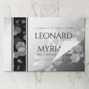Elegant 70th Platinum Wedding Anniversary Paper Pad