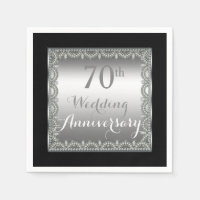 Elegant 70th Silver and Diamonds Anniversary
