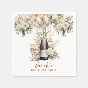 Elegant 70th Surprise Birthday Party Napkins