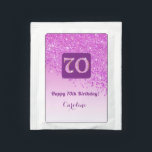 Elegant 70th Tea Birthday Party Pink Glitter Tea Bag Drink Mix<br><div class="desc">Give your guests something special to remember, as gifts or favors, when celebrating her Seventy Birthday. Elegant 70th Tea Birthday Party Pink Glitter is a personalized and unique Birthday Party Favor Tea drink. The typography has a minimalist style. The custom name has a beautiful script. The second sentence “Happy 70th...</div>