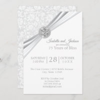 Elegant 75th / 60th Diamond Anniversary Design