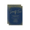 Elegant 75th birthday invitation Gold Navy Glam