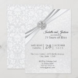 Elegant 75th Diamond Anniversary Design Invitation