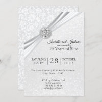Elegant 75th Diamond Anniversary Design
