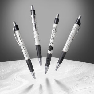 Elegant 75th Diamond Wedding Anniversary Pen