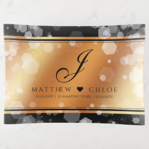 Elegant 7th 22nd 49th Copper Wedding Anniversary Trinket Tray