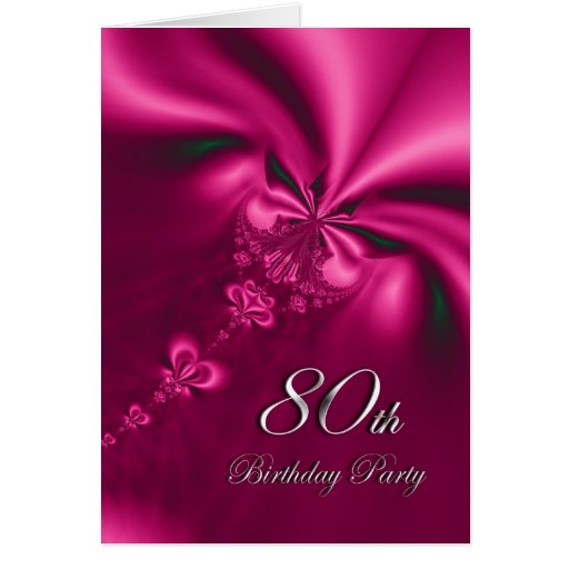 Elegant 80Th Birthday Party Invitations 8