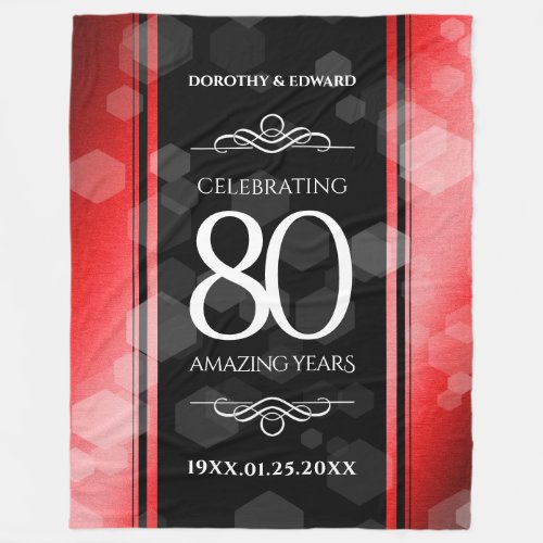 Elegant 80th Ruby Wedding Anniversary Celebration