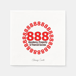 Elegant 888 Angel Number Paper Napkins