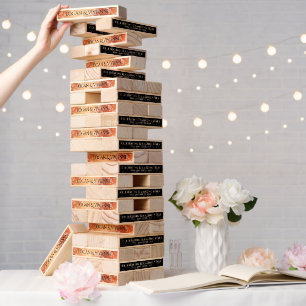 Elegant 8th 32nd Bronze Wedding Anniversary Topple Tower