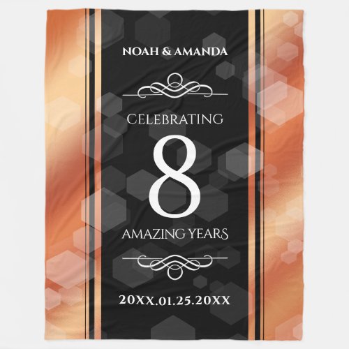 Elegant 8th Bronze Wedding Anniversary Celebration