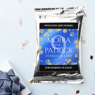 Elegant 9th Lapis Lazuli Wedding Anniversary Coffee Drink Mix
