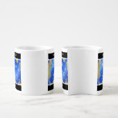 Elegant 9th Lapis Lazuli Wedding Anniversary Coffee Mug Set (Side)