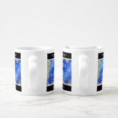 Elegant 9th Lapis Lazuli Wedding Anniversary Coffee Mug Set (Handle)