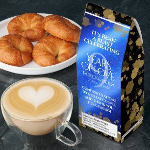 Elegant 9th Lapis Lazuli Wedding Anniversary Roasted Coffee