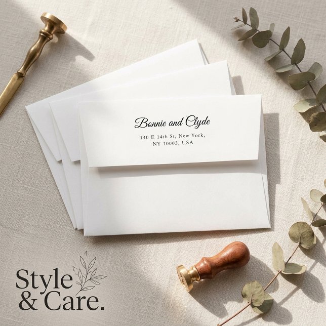 Elegant A7 RSVP Envelope with Return Address (Elegant A7 RSVP Envelope with Return Address)
