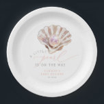 Elegant A Little Pearl Is On The Way Baby Shower Paper Plates<br><div class="desc">Elegant A Little Pearl Is On The Way Baby Shower Paper Plates</div>