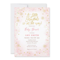 Elegant A little snowflake is on the way  Invitation