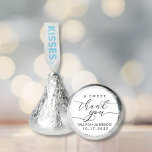 Elegant A Sweet Thank You Wedding Script Hershey®'s Kisses®<br><div class="desc">Elegant A Sweet Thank You Wedding Favor Classic Round Sticker.</div>