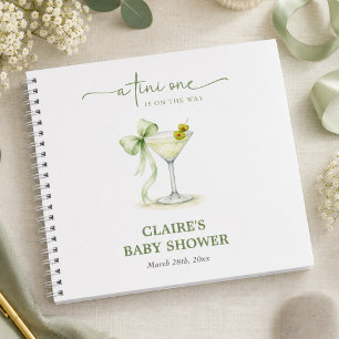 Elegant A TIni One Baby Shower Budget Guest Book
