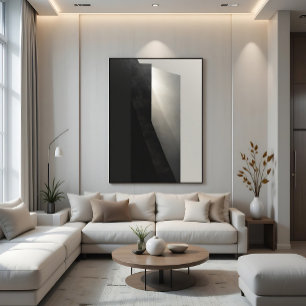 Elegant Abstract Arch Geometric Warm Tones Poster