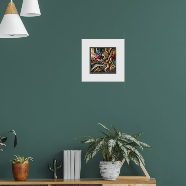 Elegant Abstract Art Poster Design. (Living Room 1)