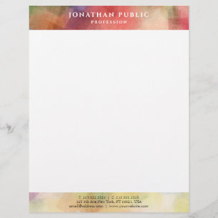 Elegant Abstract Art Simple Modern Template Letterhead