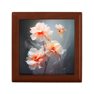 Elegant Abstract Blush Flower Misty Flow Gift Box