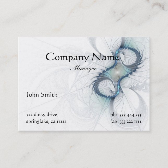 Elegant Abstract Business Card (Front)
