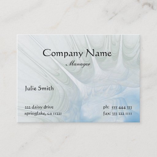 Customizable Elegant Abstract Business Card