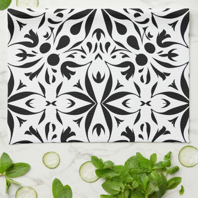 Elegant abstract classy kitchen towel (Folded)