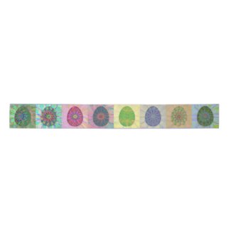 Elegant, Abstract Colorful Easter Eggs Art