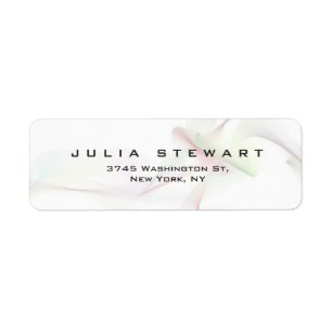 Elegant Abstract Curves Professional Modern Label