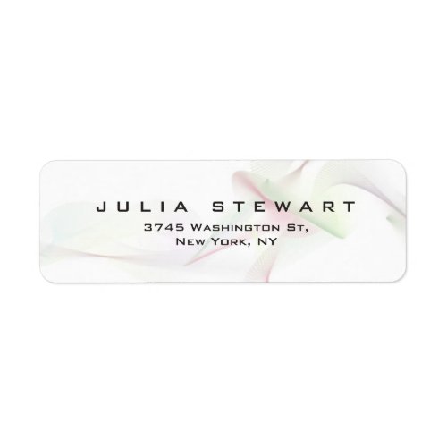 Elegant Abstract Curves Professional Modern Label