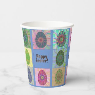 Elegant Abstract Decorative Colorful Eggs Collage