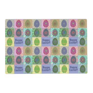 Elegant Abstract Decorative Colorful Eggs Collage
